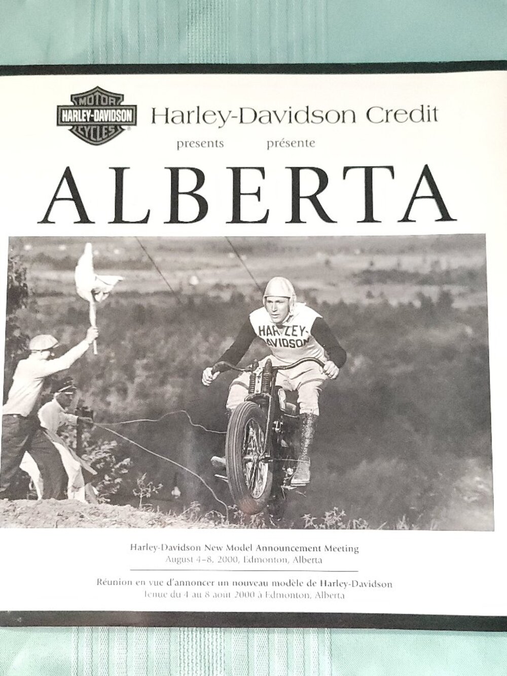 Vintage Harley Davidson Credit Alberta Hardcover Book 2000 New Model Announcemen